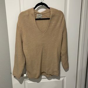 Urban outfitters taupe chunky oversized sweater knit